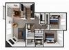 2 bedroom floor plan B 2 bedroom floor plan B at North Creek Apartments, Washington, 98208
